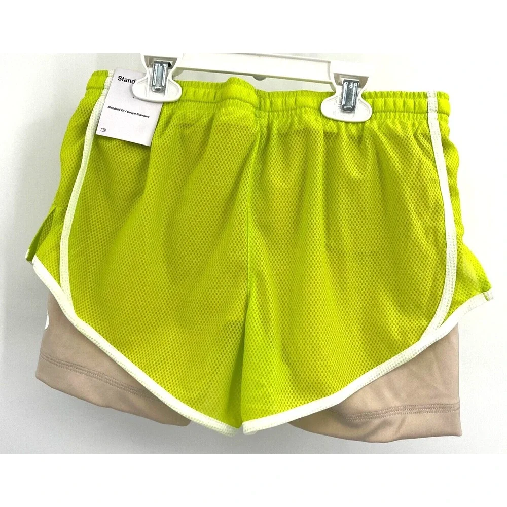 NIKE DRI-FIT TEMPO‎ LINED RUNNING SHORTS Youth Girl Medium 10-12 Atomic Green